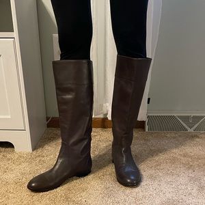 JCrew Italian leather brown boots